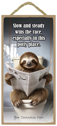 Bathroom - Animals with Funny Saying - Potty Pals