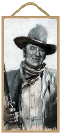 John Wayne Wood Sign 14097