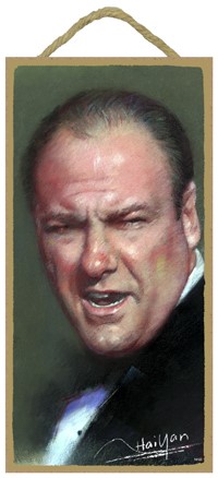 James Gandolfini (Tony Soprano) from The Sopranos Wood Sign 14133