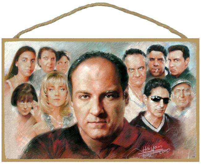 The Sopranos (characters) with James Gandolfini "Tony" in front 10" x 16" 14137