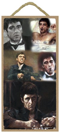 Scarface Collage Wood Sign 14170