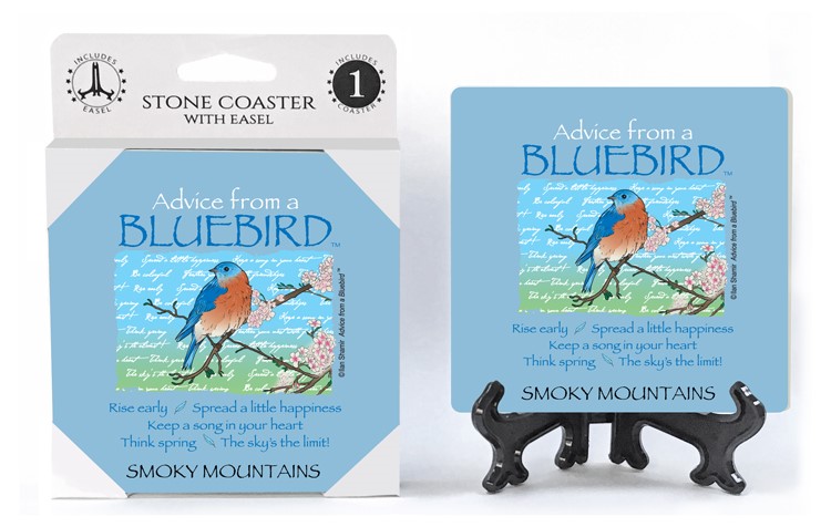 Bluebird / Advice From - 4" x 4" table coaster - 1 per pack with easel - of… 16113