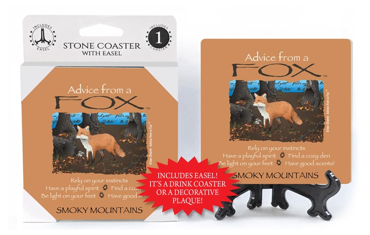 Fox / Advice From - 4" x 4" table coaster - 1 per pack with easel - officia... 16141