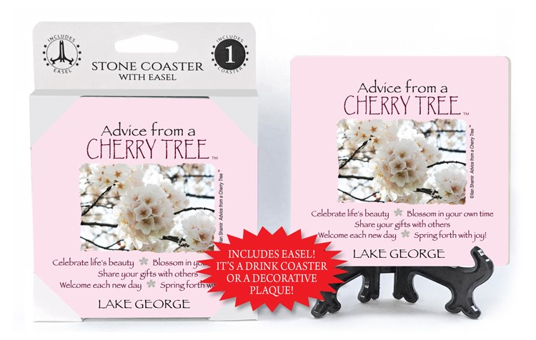 Cherry Tree / Advice From - 4" x 4" table coaster - 1 per pack with easel -… 16248