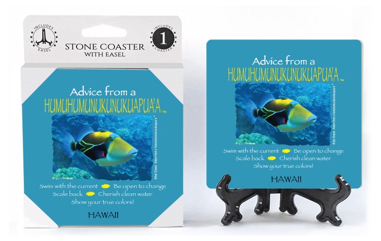 Humuhumunukunukuapua'a / Advice From - 4" x 4" table coaster - 1 per pack w... 16331