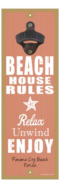Beach house rules - Relax - Unwind - Enjoy (starfish image) 07405