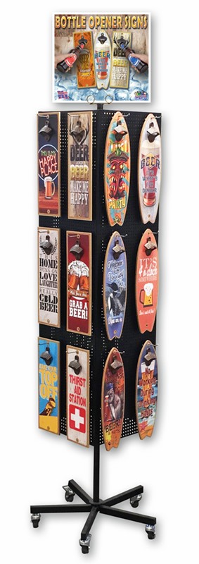 1 - 5" x 15" Bottle Opener Display - beer theme - contains 24 facings, 3 ea… 485014