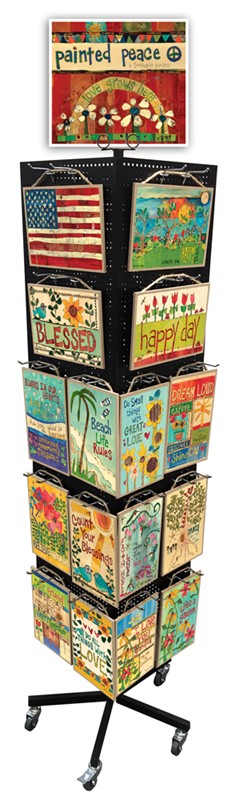 1 - Painted Peace Signs Display featuring the artwork of Stephanie Burgess ... 485037