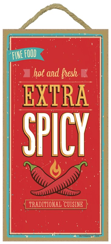 Extra Spicy, fine food, hot and fresh, traditional cuisine Southwest design... 13319