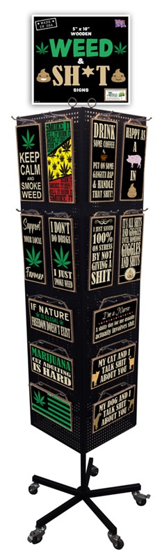 2 - Weed & Shit Humor Plaque Marijuana Display 485122