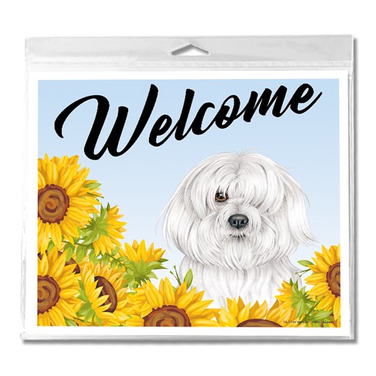 Havanese Welcome Corrugated Plastic Yard Sign With H Stake 46084