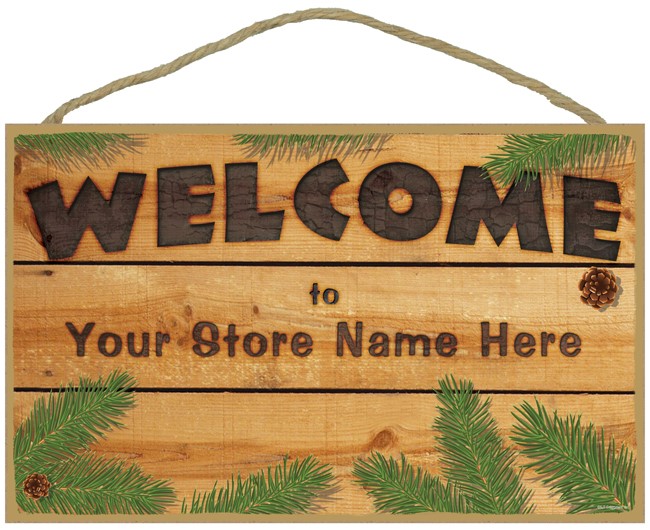 FREE Store Sign With Camping Theme 000011