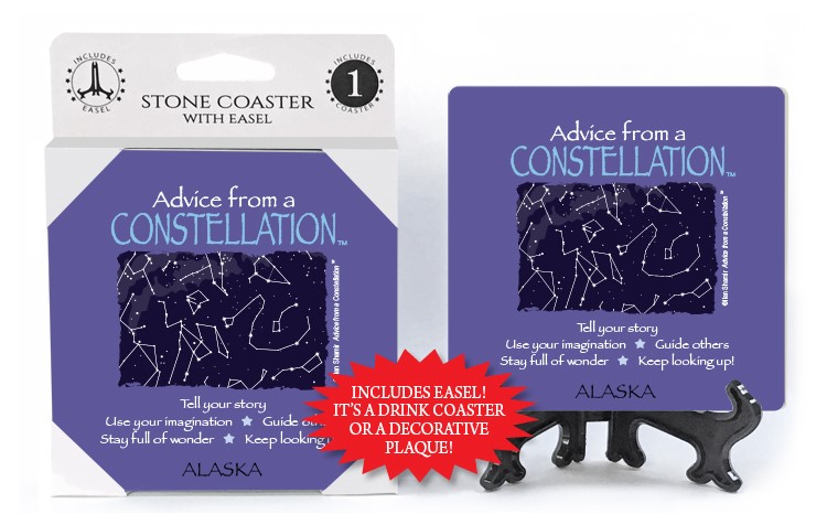 Constellation / Advice From - 4" x 4" Table Coaster - 1 Per Pack With Easel 16342