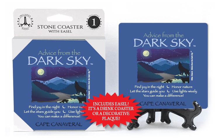 Dark Sky / Advice From - 4" x 4" Table Coaster - 1 Per Pack With Easel 16359