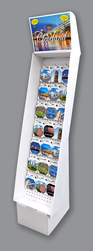 CLEVELAND, OH COASTERS Cardboard Floor Display 48936