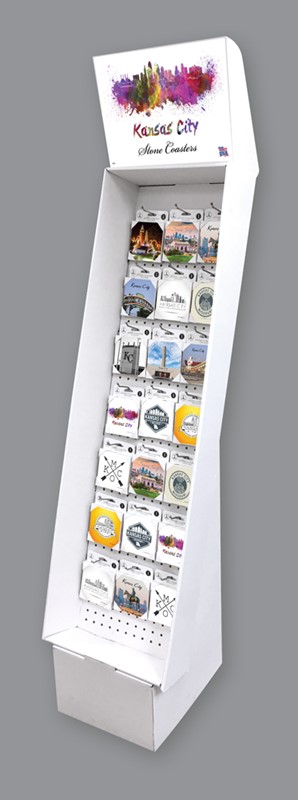 Kansas City, MO TABLE COASTERS - Cardboard Floor Display 48962
