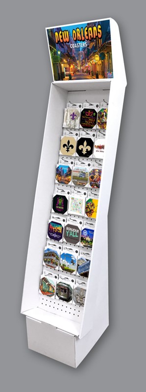 New Orleans, LA TABLE COASTERS Cardboard Floor Display 48964