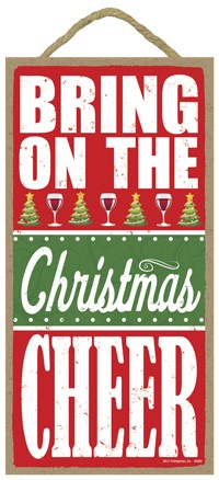 Bring on the Christmas cheer  wine glasses and christmas trees / Christmas / Hol 94680