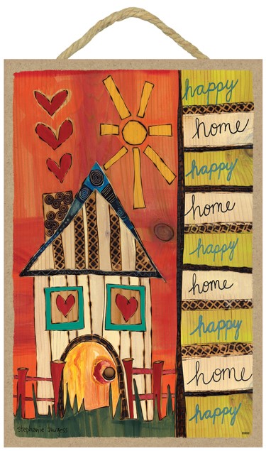 Happy Home With House and Sun - Painted Peace 55950