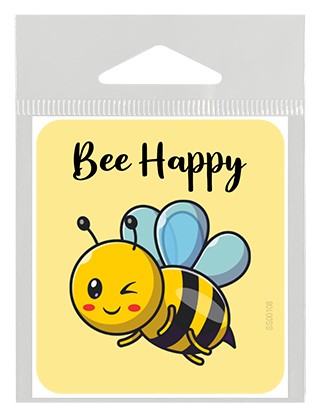 Bee Happy (cute winking bee illustration) SS00108