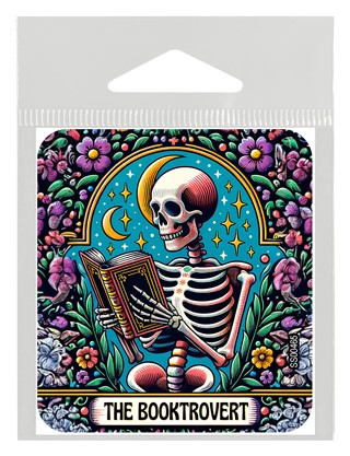 The Booktrovert Tarot Card Sticker SS00465