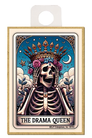 The Drama Queen Tarot Card Wood Magnet 09761