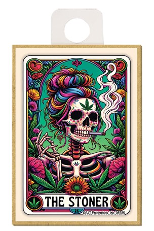 The Stoner Tarot Card Wood Magnets 09785