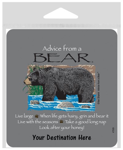 Advice from a Bear Large Sticker 47009