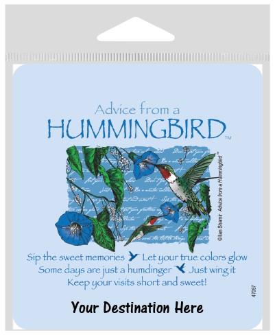 Advice from a Hummingbird Large Sticker 47057
