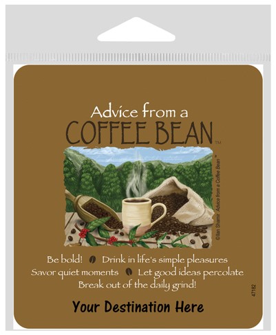 Advice from a Coffee Bean Large Sticker 47182