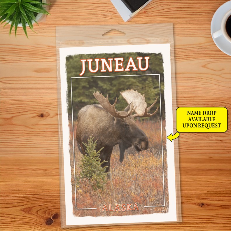 Moose with small tree Journal  5.5" x 8.5" Booklet 69317