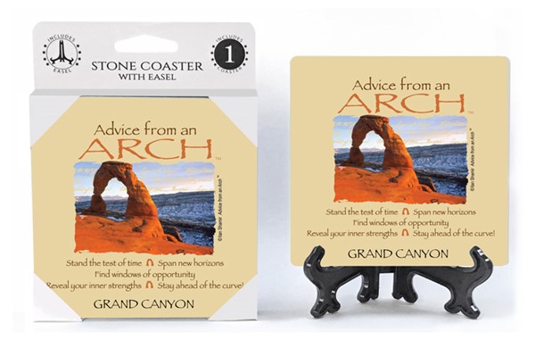 Arch / Advice From - 4" x 4" table coaster - 1 per pack with easel - offici...