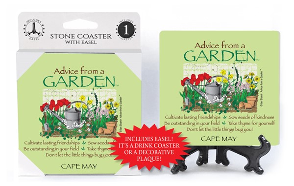 Garden / Advice From - 4" x 4" table coaster - 1 per pack with easel - offi…