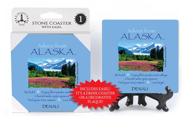 Alaska / Advice From - 4" x 4" table coaster - 1 per pack with easel - offi...