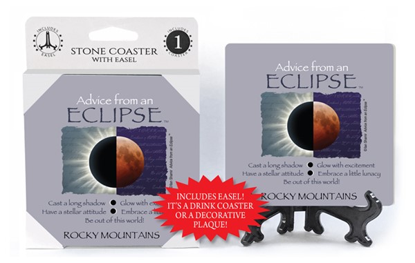 Eclipse / Advice From - 4" x 4" table coaster - 1 per pack with easel - off...
