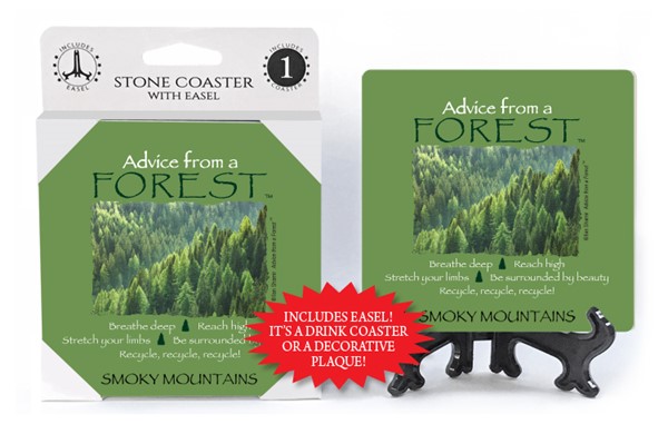Forest / Advice From - 4" x 4" table coaster - 1 per pack with easel - offi…