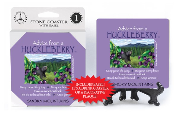 Huckleberry / Advice From - 4" x 4" table coaster - 1 per pack with easel -...