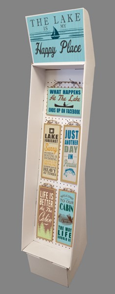 1-LAKE/CABIN WOOD SIGNS - 5" X 15" and 7" x 10" plaques with lake/cabin art...