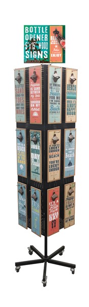 1 - 5" x 15" Bottle Opener Display featuring the artwork of SJT - beach the…