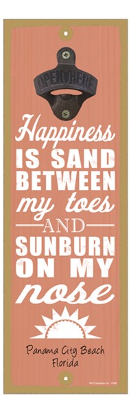 Happiness is.. sand between my toes and sunburn on my nose (sun image)