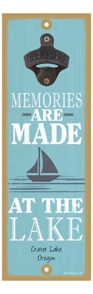 Memories are made at the lake (sailboat image)