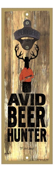 Avid beer hunter - beer bottle with antlers