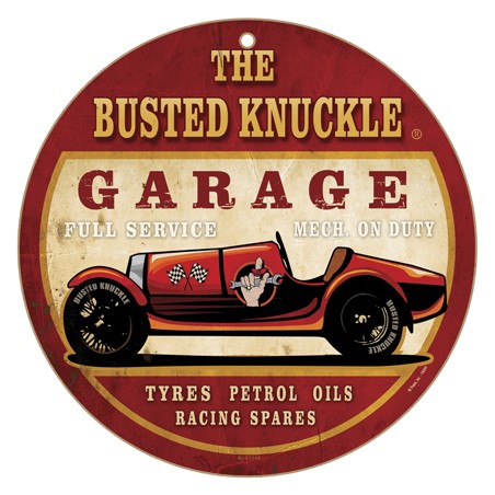 Busted Knuckle Garage - Full Service Mech. On Duty Tyres Petrol Oils Racing…
