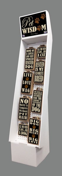 DOG & CAT SAYINGS ON WOOD SIGNS - Sells great any time of the year - Cardbo...