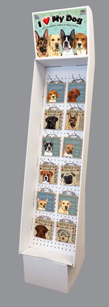 DOG BREED WOOD SIGNS - 12 most popular breeds, all 5" x 5" size, sells grea...