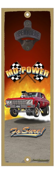 Mo-Power - Fo Sure! (red hot rod) 5" x 15" bottle opener