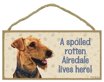 Spoiled Rotten Wood Dog Signs