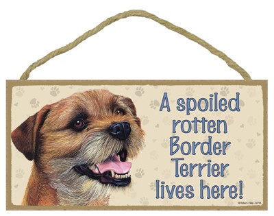Spoiled Rotten Wood Dog Signs