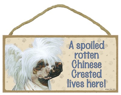 Spoiled Rotten Wood Dog Signs