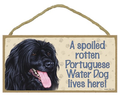 Spoiled Rotten Wood Dog Signs